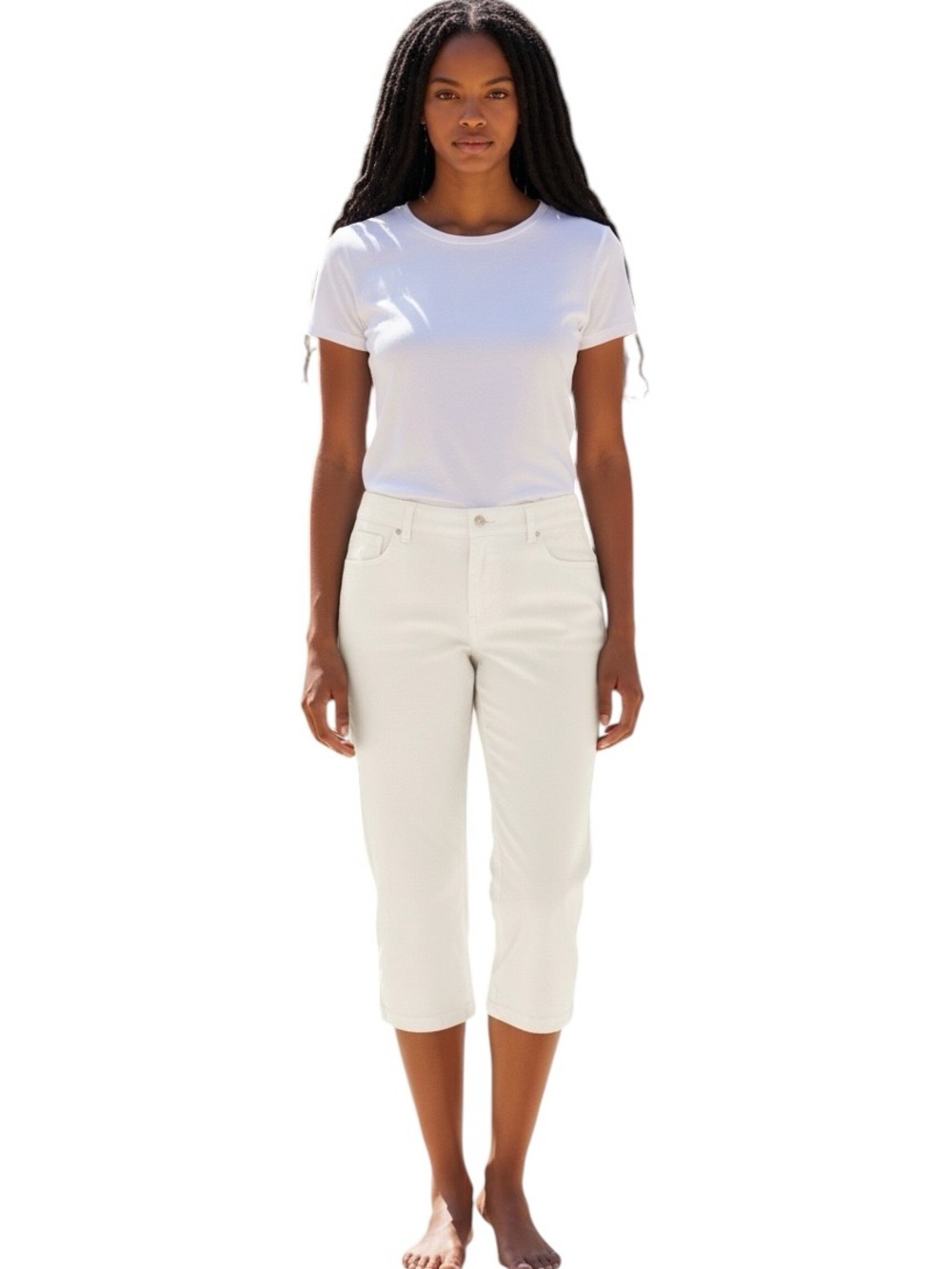 Apt. 9 White Cropped Jeans